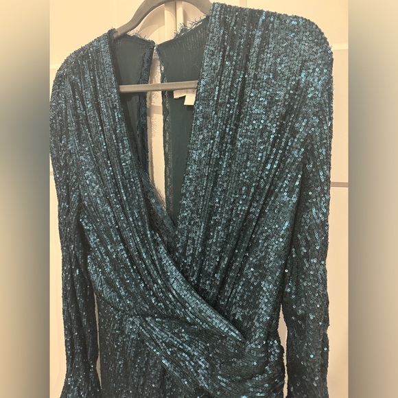 ‼️PRICE DROPPED‼️Jonathan Simkhai Sequin Drape Front Gown | size 10 - Picture 12 of 16